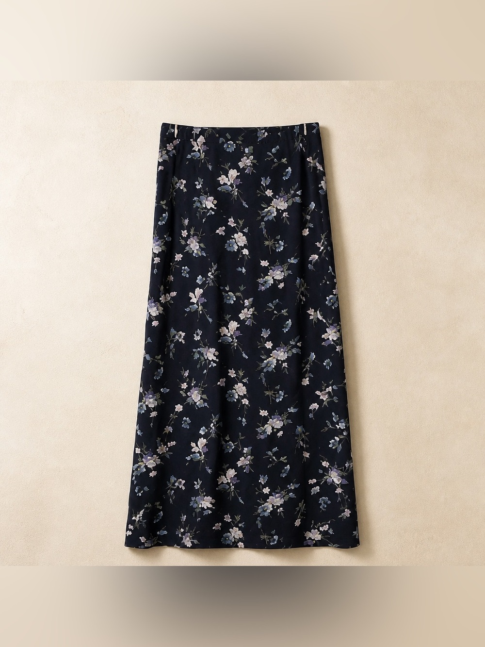 Kathy Lee Size 6 Floral Print Retro Polyester Maxi Skirt